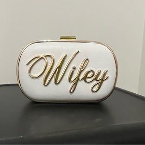 Aldo small white clutch